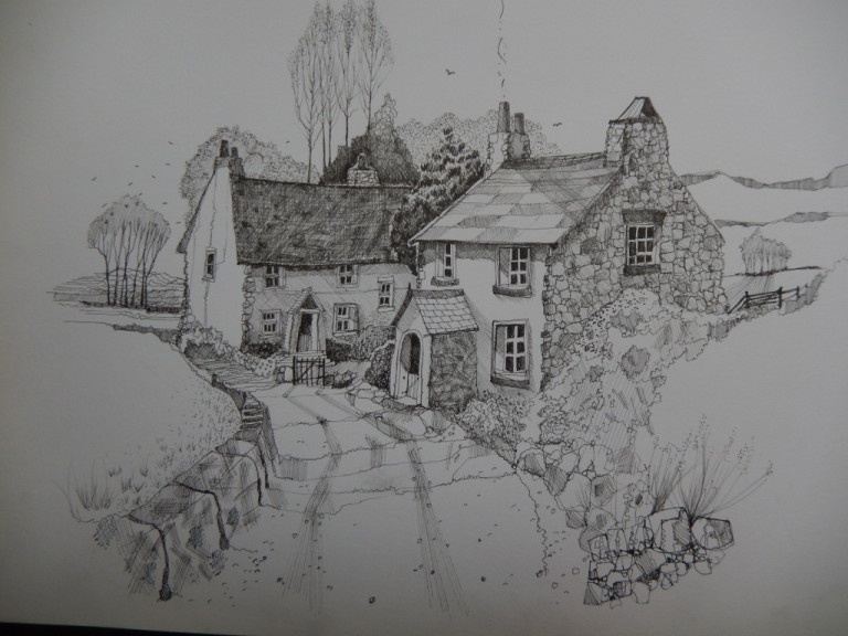Higham Hall | art pen ink landscapes with patrick oatesDSCN0061