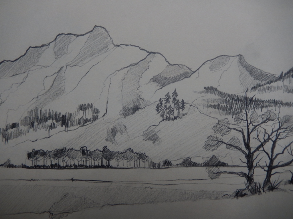Pen And Ink Drawings Landscapes : Pen Ink Landscape Drawings Pencil ...